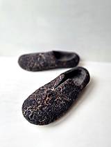 Ponožky, pančuchy, obuv - Pánske vlnené papuče ON - vlašský orech - 14893136_