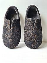 Ponožky, pančuchy, obuv - Pánske vlnené papuče ON - vlašský orech - 14893139_
