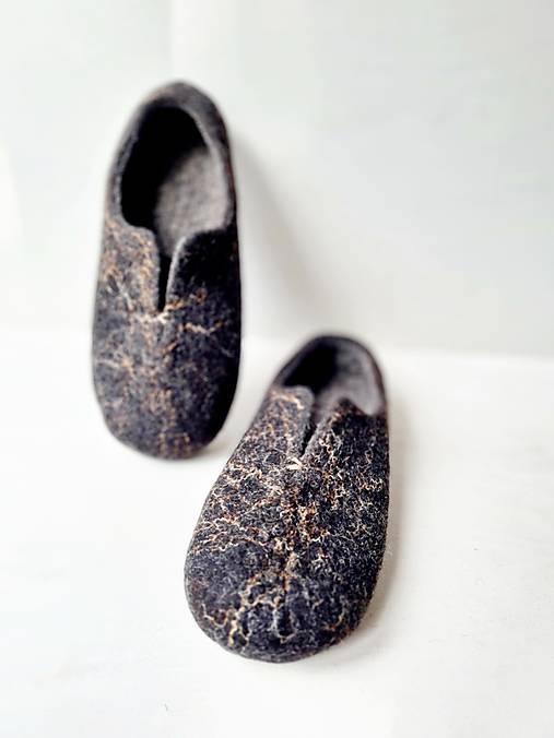 Pánske vlnené papuče ON - vlašský orech
