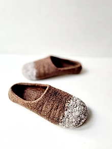 Ponožky, pančuchy, obuv - Dámske papuče ONA- nugát - 14893120_
