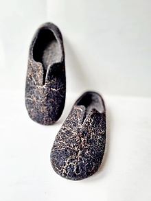 Ponožky, pančuchy, obuv - Pánske vlnené papuče ON - vlašský orech (28,7 cm) - 14893194_
