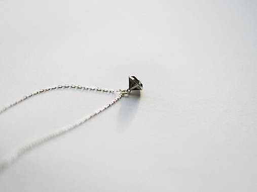 Náhrdelníky - Striebroný diamant - 14892157_