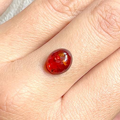 Minerály - Jantár baltický kabošon mix / 10x8mm, 10mm, 18x13mm (10x8mm) - 14895885_