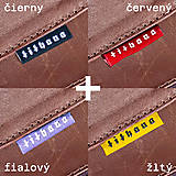 Kľúčenky - Kožená kľúčenka s karabinou - svetlo hnedá - 14896027_