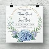 Papiernictvo - Kvetinkové svadobné oznámenie - 14897684_