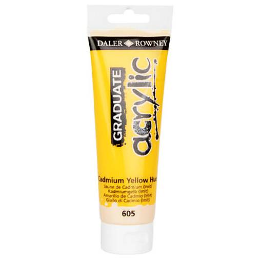 Daler Rowney - Graduate - akrylová farba 120 ml (605 cadmium yellow hue)