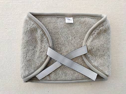 Úžitkový textil - Na seknutie v krížoch / Bolesť brucha/ bolesť obličiek  ĽADVINOVÝ pás 100% ovčie rúno MERINO TOP SUPER WASH GREY šedé (100% MERINO TOP super wash GREY) - 14904114_