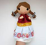 Hračky - Maňuška folk dievčinka (vo vajnorskej sukienke) - 14904163_