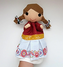 Hračky - Maňuška folk dievčinka (vo vajnorskej sukienke) - 14904167_