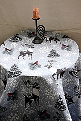 Úžitkový textil - Vianoce. Vianočný /zimný obrus Zimný sen - 14905372_