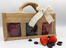 Včelie produkty - Darčeková jutová taštička - 14905049_