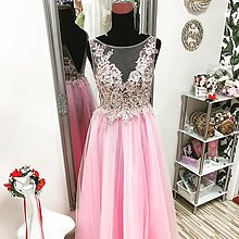 Šaty - Ružové tylové šaty - 14906305_