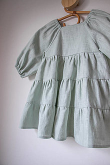 Detské oblečenie - Šaty Marína vo farbe Mint - 14904844_