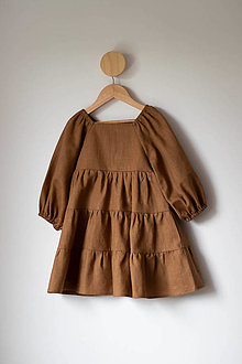 Detské oblečenie - Šaty Marína vo farbe Dark Mustard - 14904862_