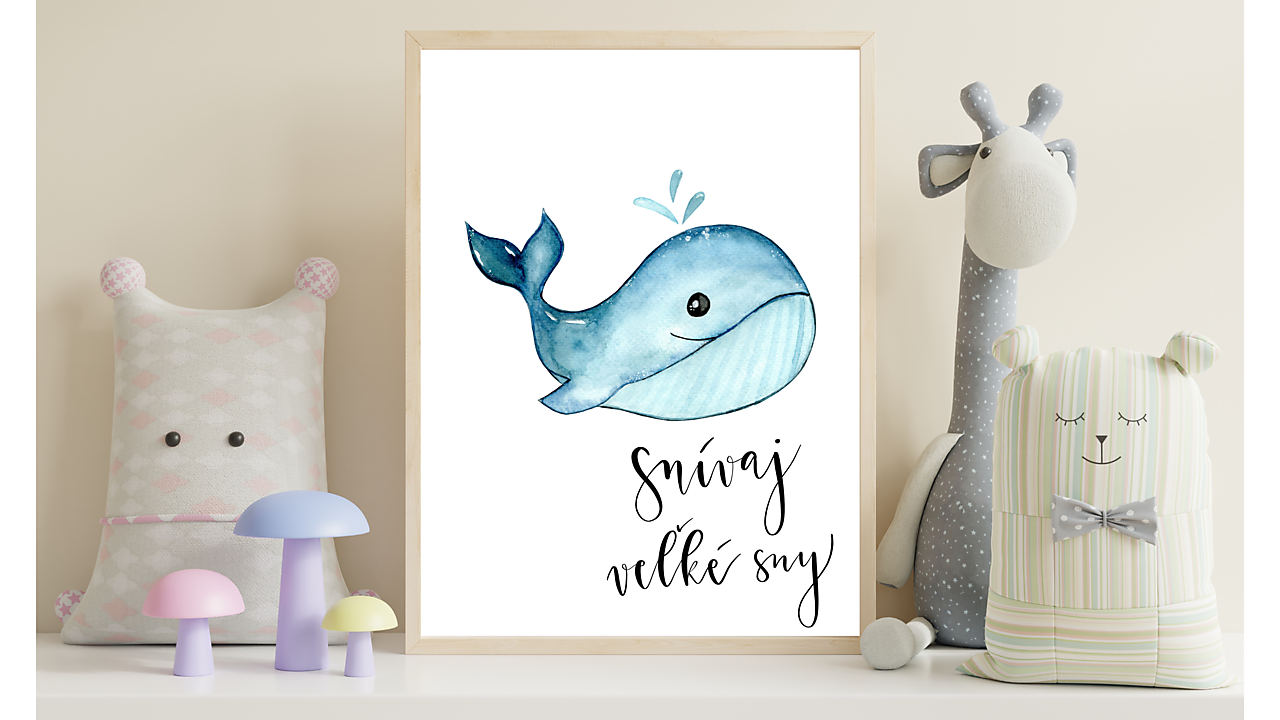 SNÍVAJ VEĽKÉ SNY - art print  (A4 (21x30cm))