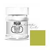 Farby-laky - ZĽAVA!! Dekor paint chalky PENTART 230 ml - Žltkastá zelená P29341 - 14904358_