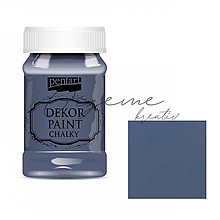 Farby-laky - ZĽAVA!! Dekor paint Chalky 100 ml - Atramentová modrá P21648 - 14903830_