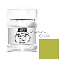 Farby-laky - ZĽAVA!! Dekor paint chalky PENTART 230 ml - Žltkastá zelená P29341 - 14904358_