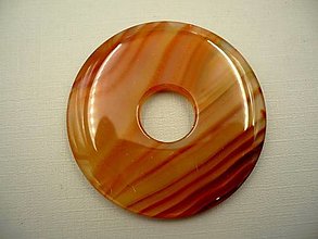 Minerály - Donut kulatý XL - achát 53 mm, č.1f - 14906287_