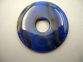 Minerály - Donut kulatý XL - achát 53 mm, č.15f - 14906374_