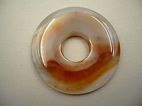 Minerály - Donut kulatý XL - achát 53 mm, č.22f - 14906386_