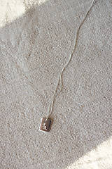Náhrdelníky - Strieborný náhrdelník s botanickým motívom - 14909752_