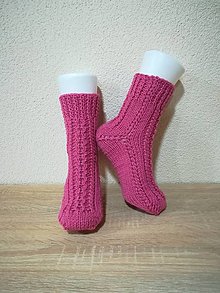 Ponožky, pančuchy, obuv - Pletene ponožky 28 - 14909444_