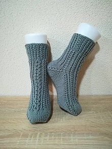 Ponožky, pančuchy, obuv - Pletene ponožky 29 - 14909451_