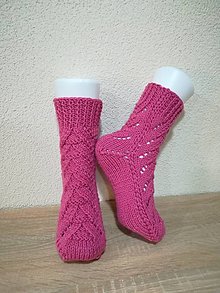Ponožky, pančuchy, obuv - Pletene ponožky 31 - 14909476_