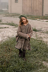 Detské oblečenie - Háčkovaný kardigan...hnedý - 14907419_