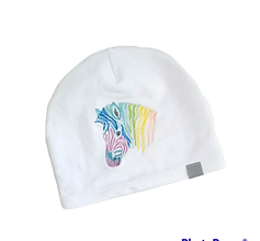 Detské čiapky - Čiapka zebra - 14912230_