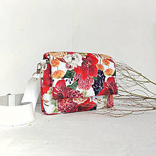 Kabelky - Textilná kabelka Nora (Flowers) - 14912096_