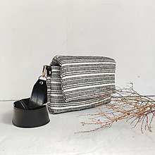 Kabelky - Textilná kabelka Nora (B&W) - 14912136_