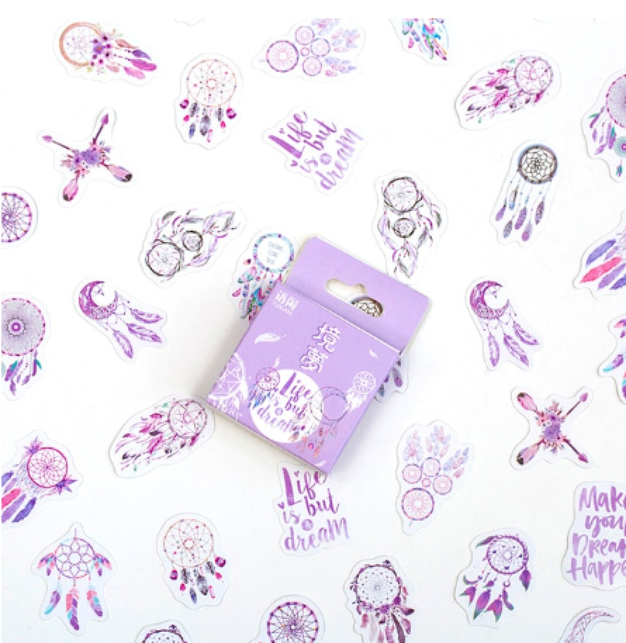 NA104 Krabička nálepiek - lapač snov 45 kusov