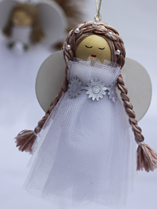 Dekorácie - Vianočná anjelka princeznička - 14914009_