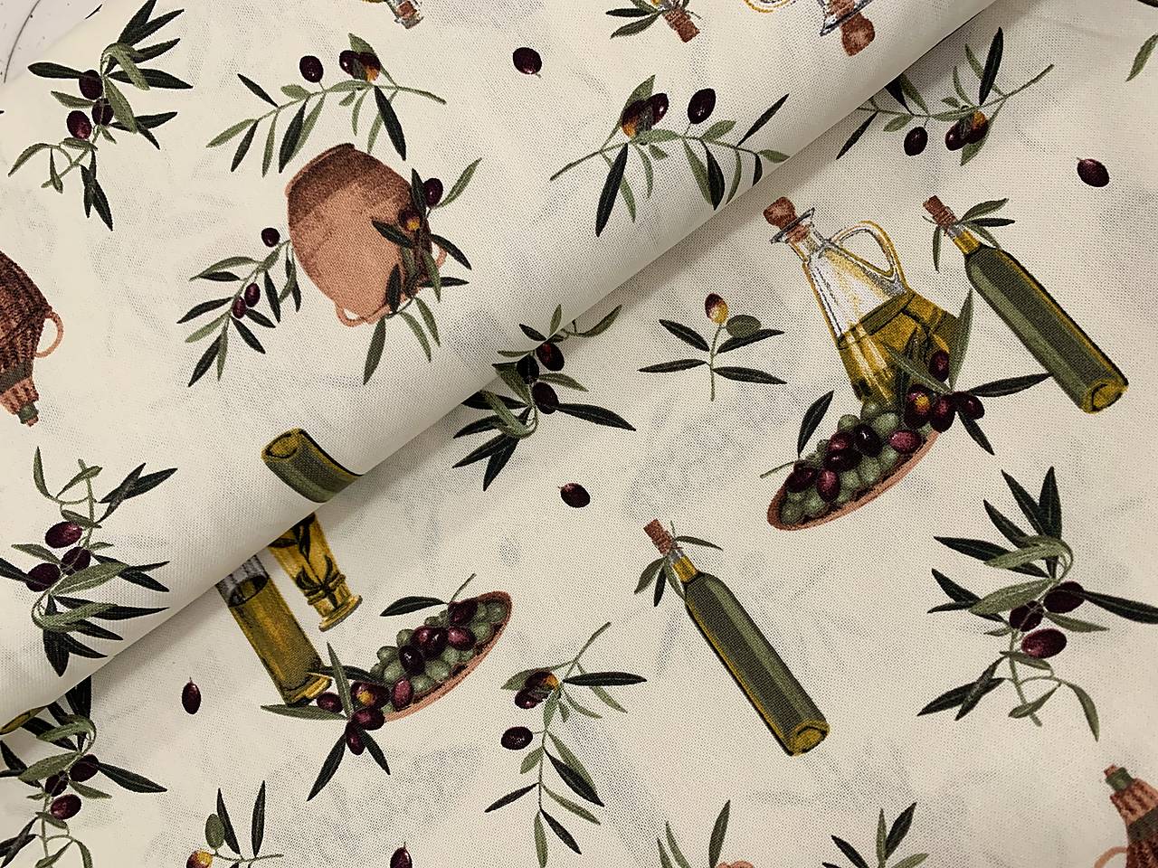 ❤️❤️❤️BAVLNA DEKOR TALIANSKO ❤️❤️❤️OLIVY❤️❤️❤️