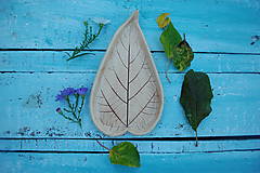 Keramická listo-miska (19cmx11cm - Priehľadná)