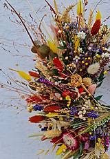 Dekorácie - Jesenný veniec len zo sušených kvetov - 14913501_