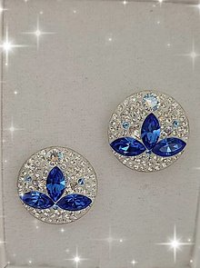 Náušnice - Luxusné strieborné handmade náušnice - Luna - Lotosový kvet - 14915218_