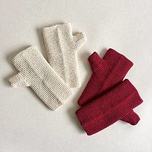 Rukavice - Bezprstové rukavice so vzorom / viac farieb (Farba na želanie) - 14916401_