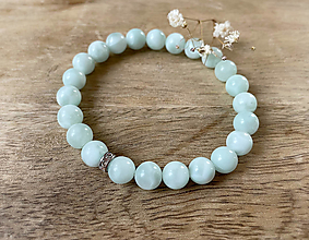 Náramky - ochranný náramok larimar - 14915159_