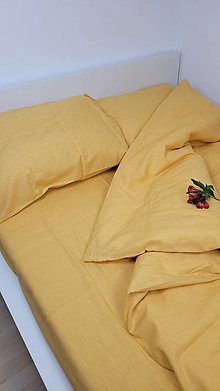 Úžitkový textil - Ľanová posteľná bielizeň SET Manchester - 14918128_