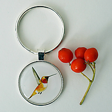 Kľúčenky - Klíčenka - kolibříček "2" (30 mm) - 14919080_
