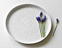 Nádoby - Porcelánový talíř "Ze sněhových sítí" - 14920626_