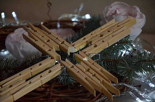 Dekorácie - Hviezda (Kríž) - 14919060_