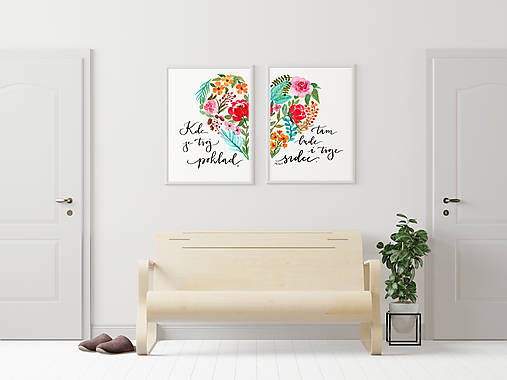 Obrazy - Art print  - Set - Kde je tvoj poklad... - 14918984_