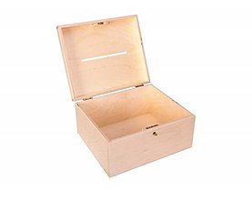 Iný materiál - Drevené puzdro, krabička na svadobné obálky - 14918402_