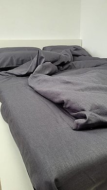Úžitkový textil - Ľanová posteľná bielizeň SADA pre dvoch Silvester - 14921056_