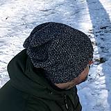 Čiapky, čelenky, klobúky - Pánska čiapka Homelesska " čiernobiely melír " - 14923093_