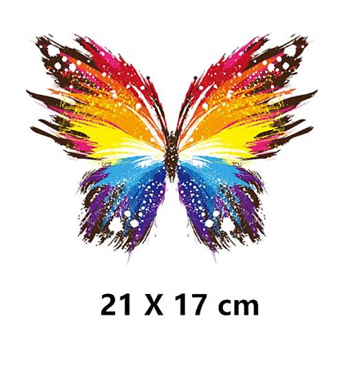 - NZ101 Nažehľovačka motýľ 21 x 17 cm - 14921803_